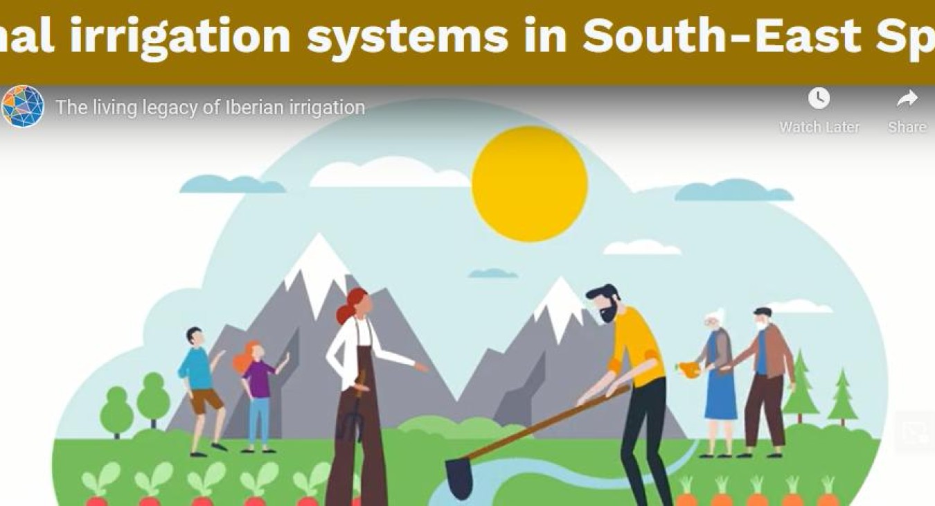 Screen shot of the living legacy of Iberian irrigation video